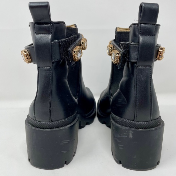 Steve Madden Black Ankle Boots with Gem Embellishments Tik Tok Favourite - Picture 5 of 15